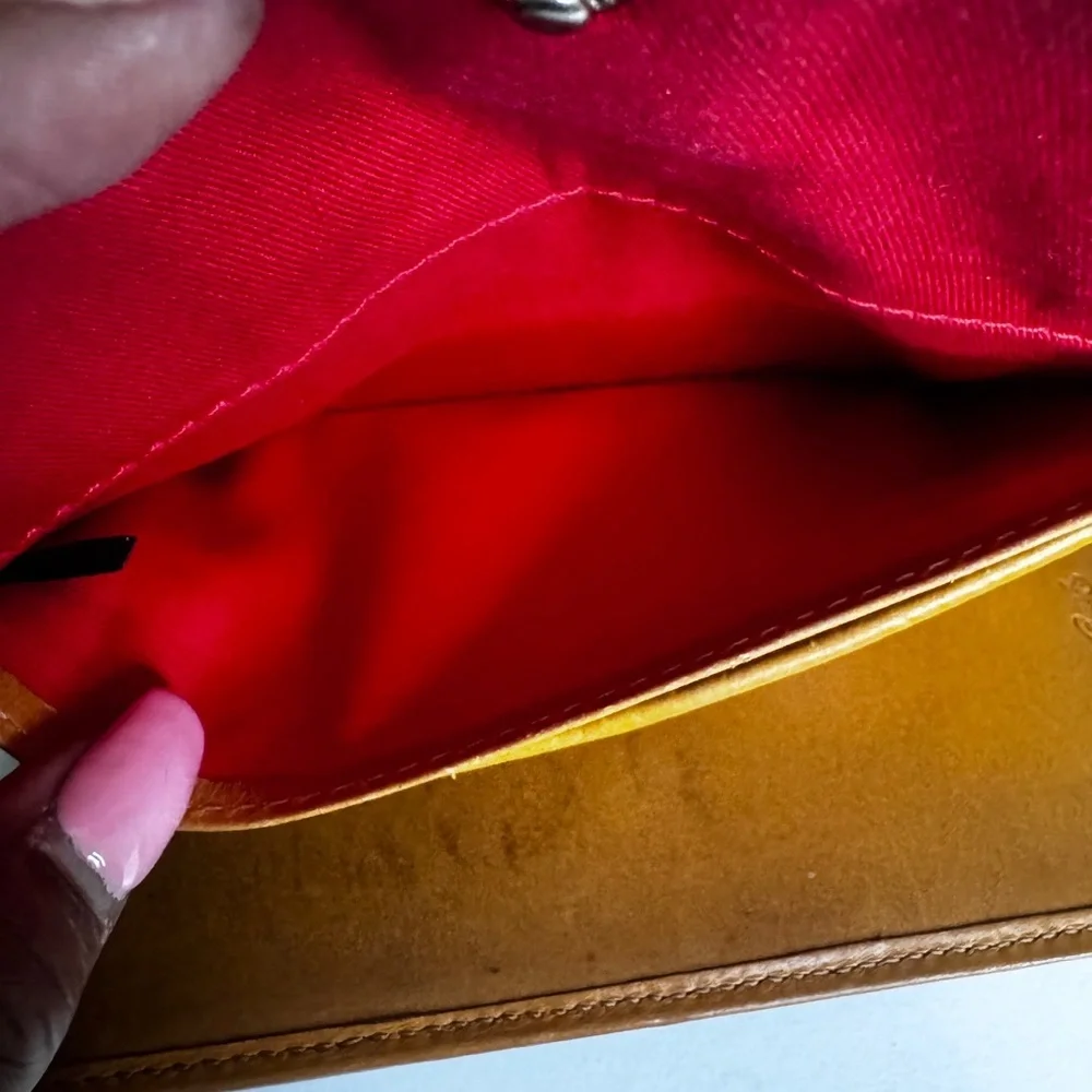 Dooney & Bourke Blue and Tan Monogram Wallet